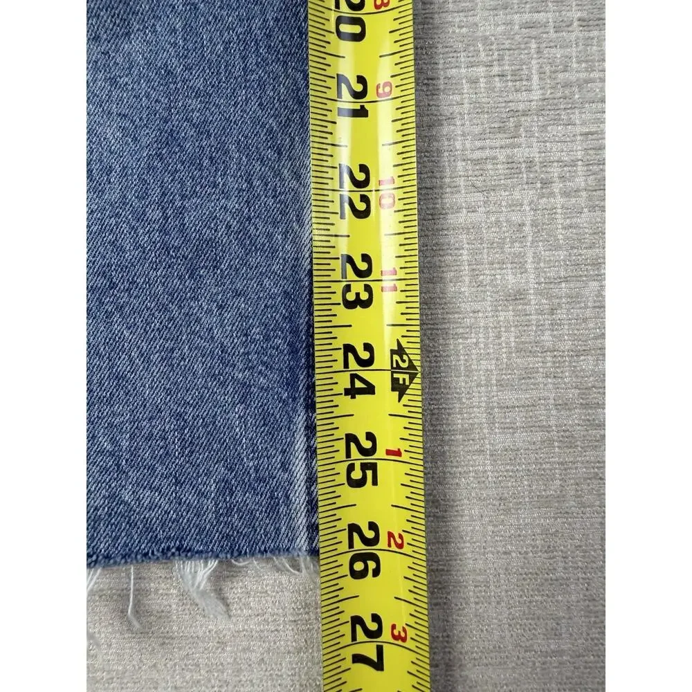 Levi’s SilverTab Oversized Jeans Men’s 38x26 Blue Denim Cutoff Raw Hem